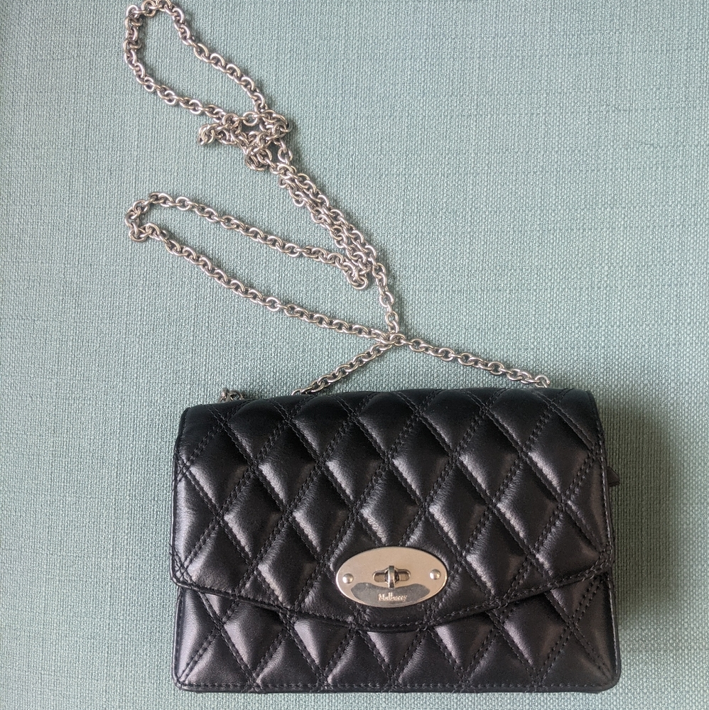 Mulberry quilted Darley crossbody black